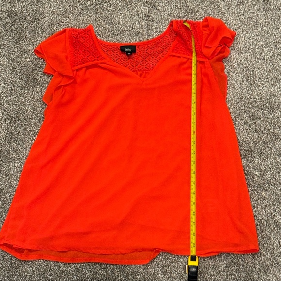 Mossimo bright coral red top - Picture 6 of 6